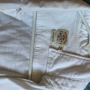 Faherty white button down